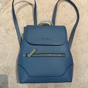 Michael Kors Blue Backpack